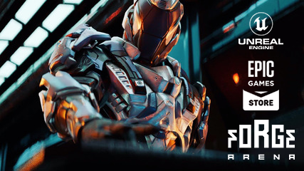The Forge Arena Character and Forge Arena Logo